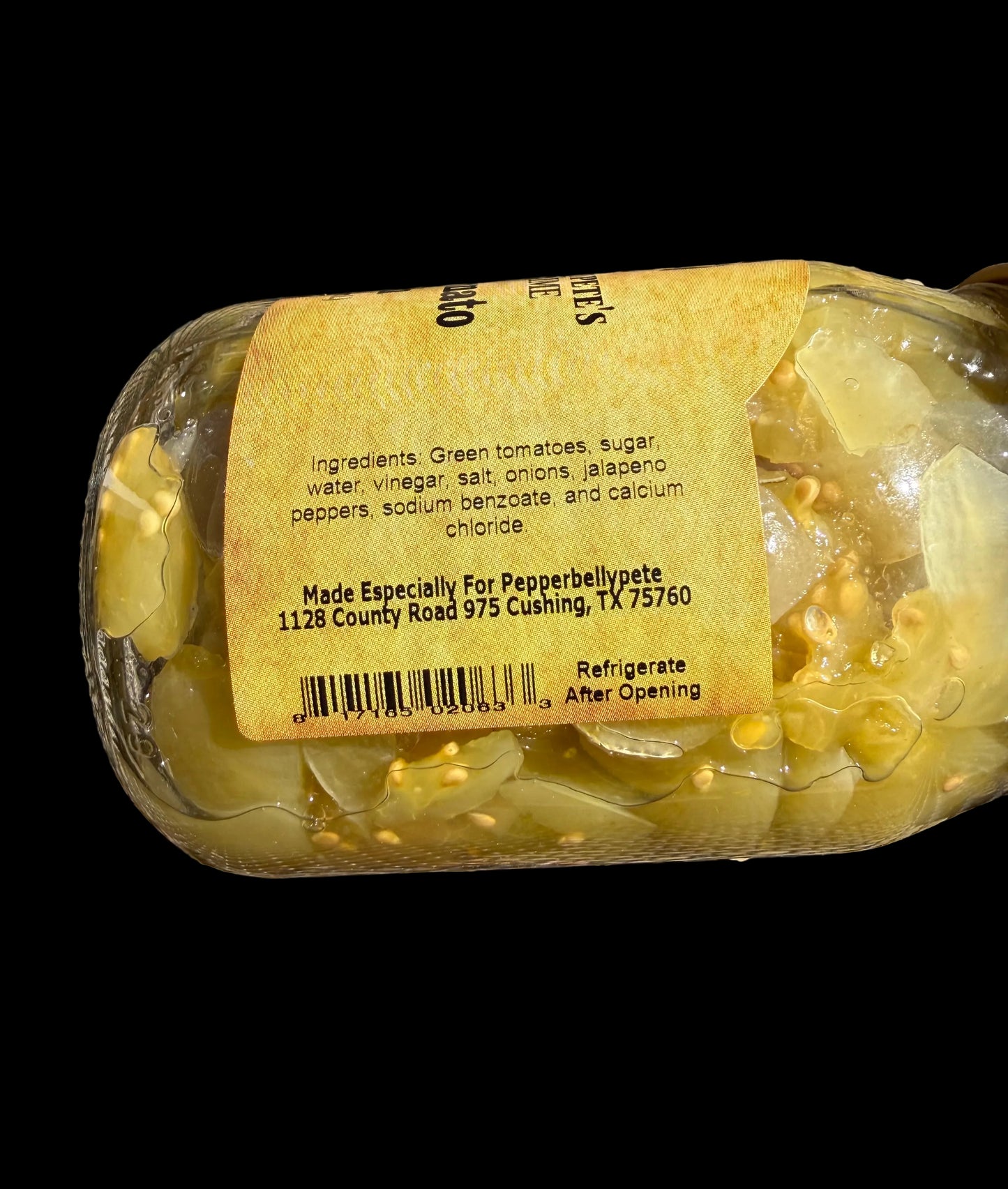 Pepper Belly Pete’s Green Tomato Relish