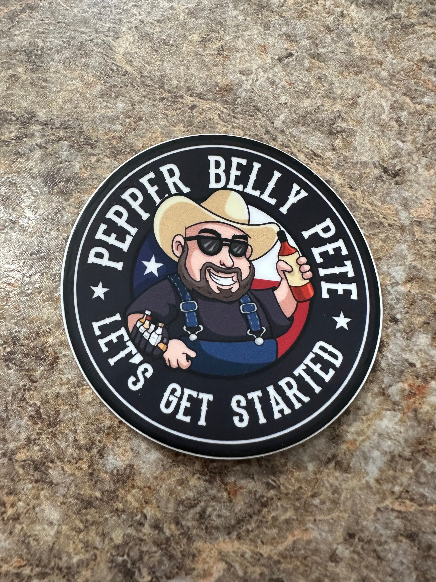 Pepper Belly Pete Logo Sticker