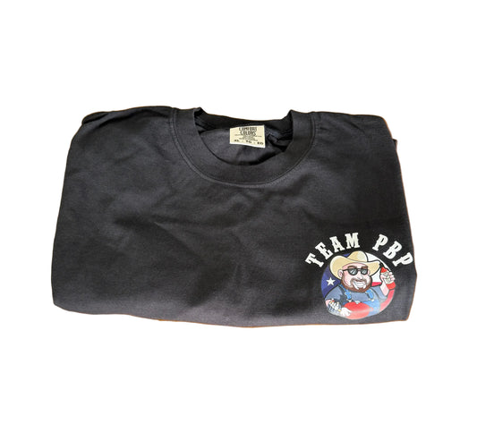 2xl Team PBP Comfort Color Black Tee Shirts