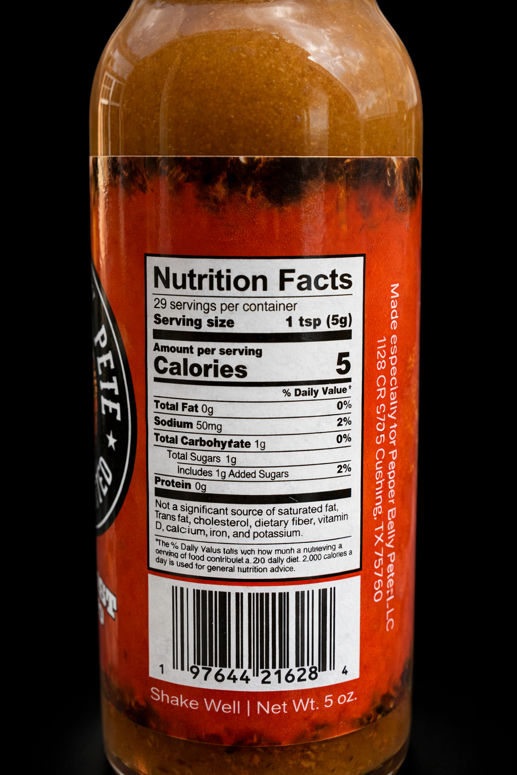 Pepper Belly Pete’s Heat Blast Habanero Sauce