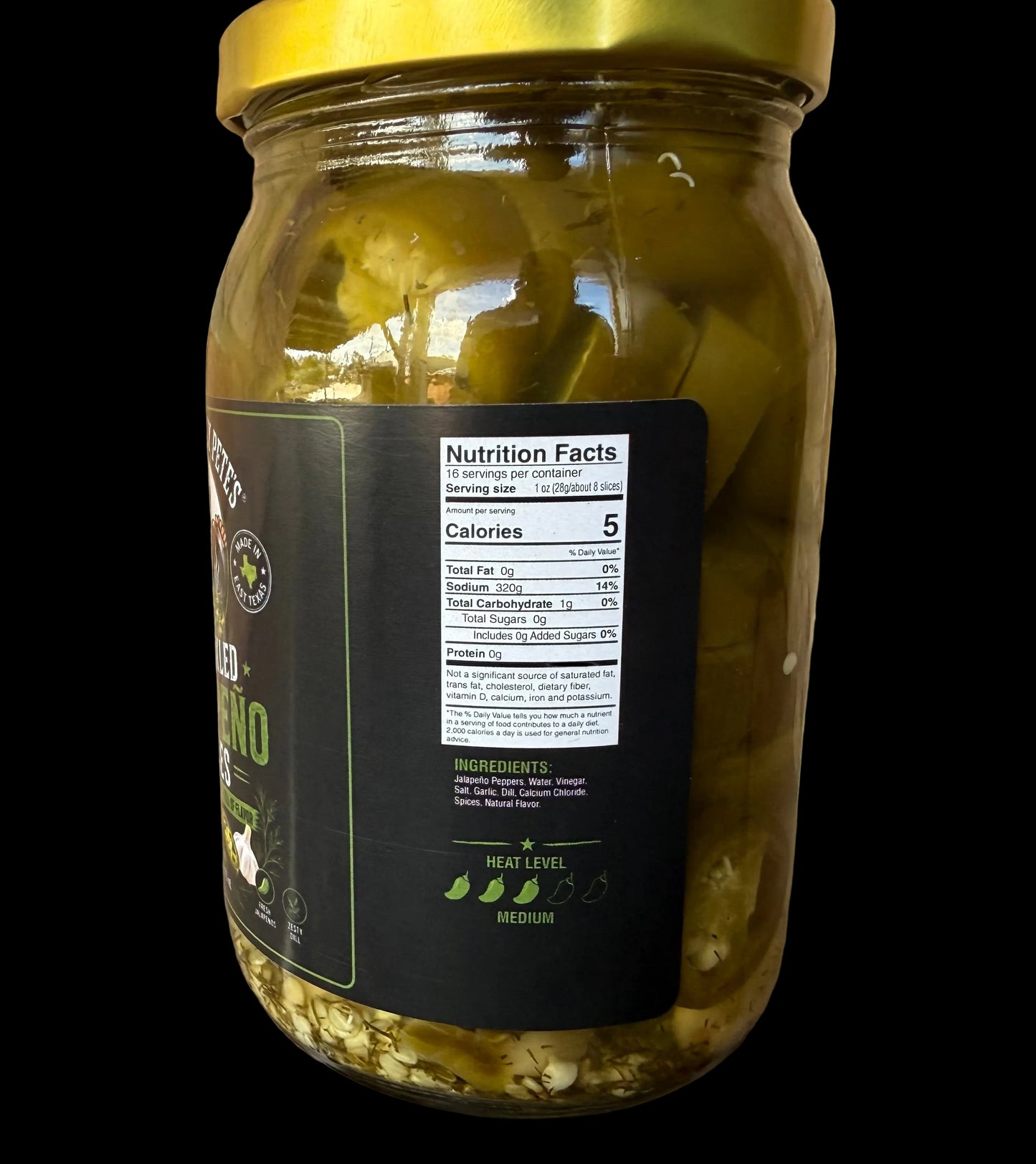 Pepper Belly Pete’s Dill Pickle Flavored Jalapeno Slices