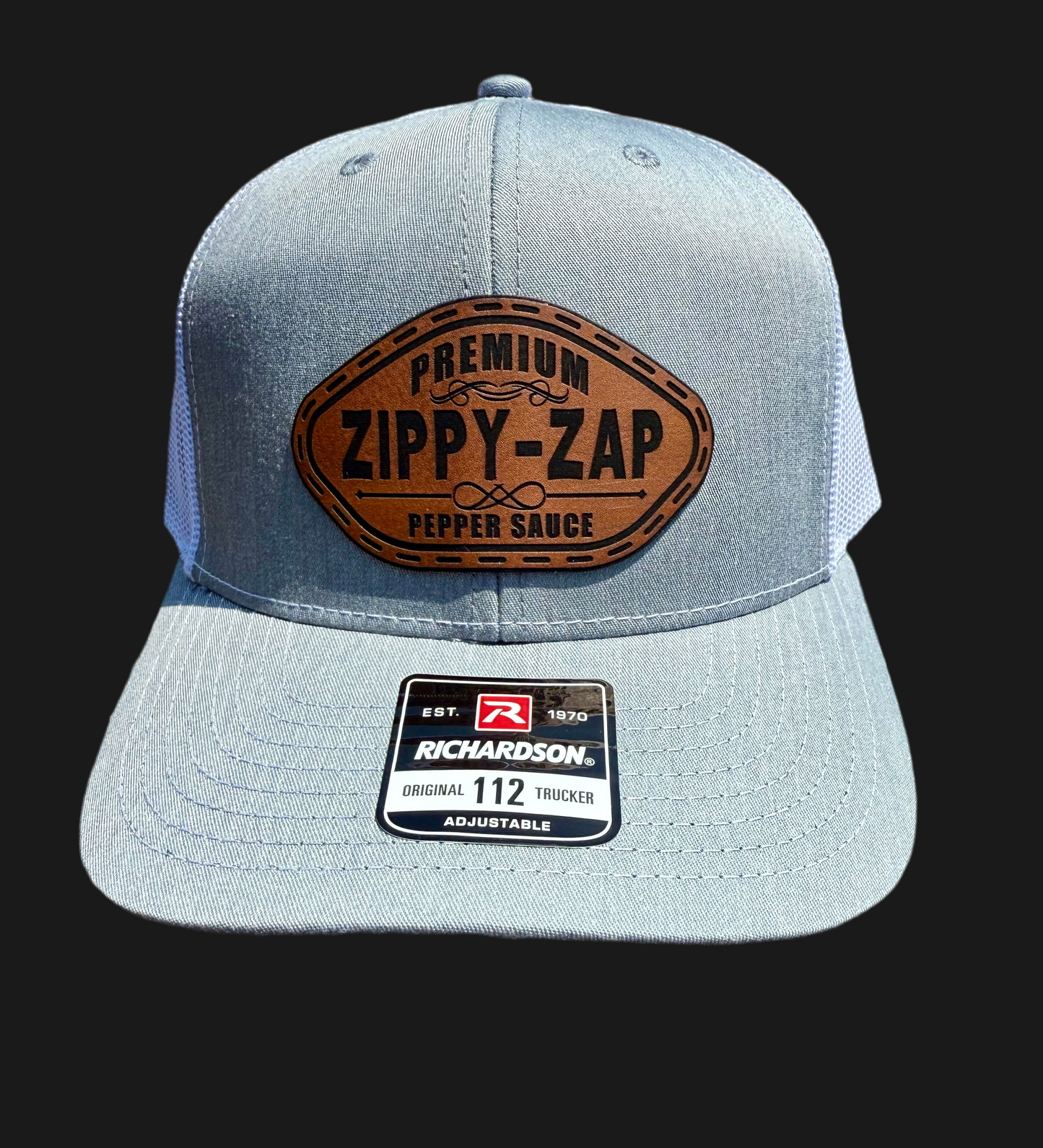 Zippy-Zap Leather Patch Hat