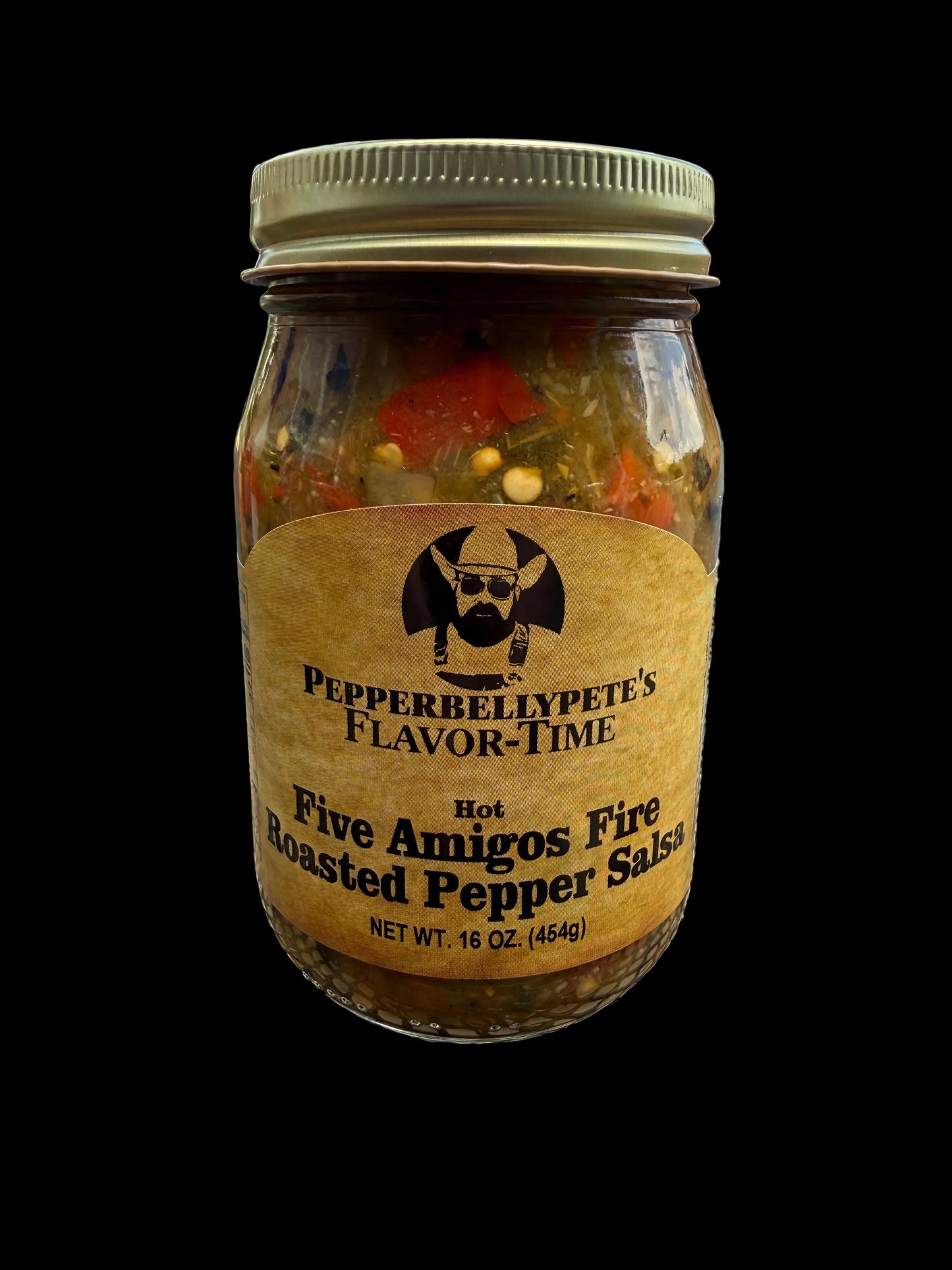 Pepper Belly Pete’s Fire Roasted Pepper Salsa.